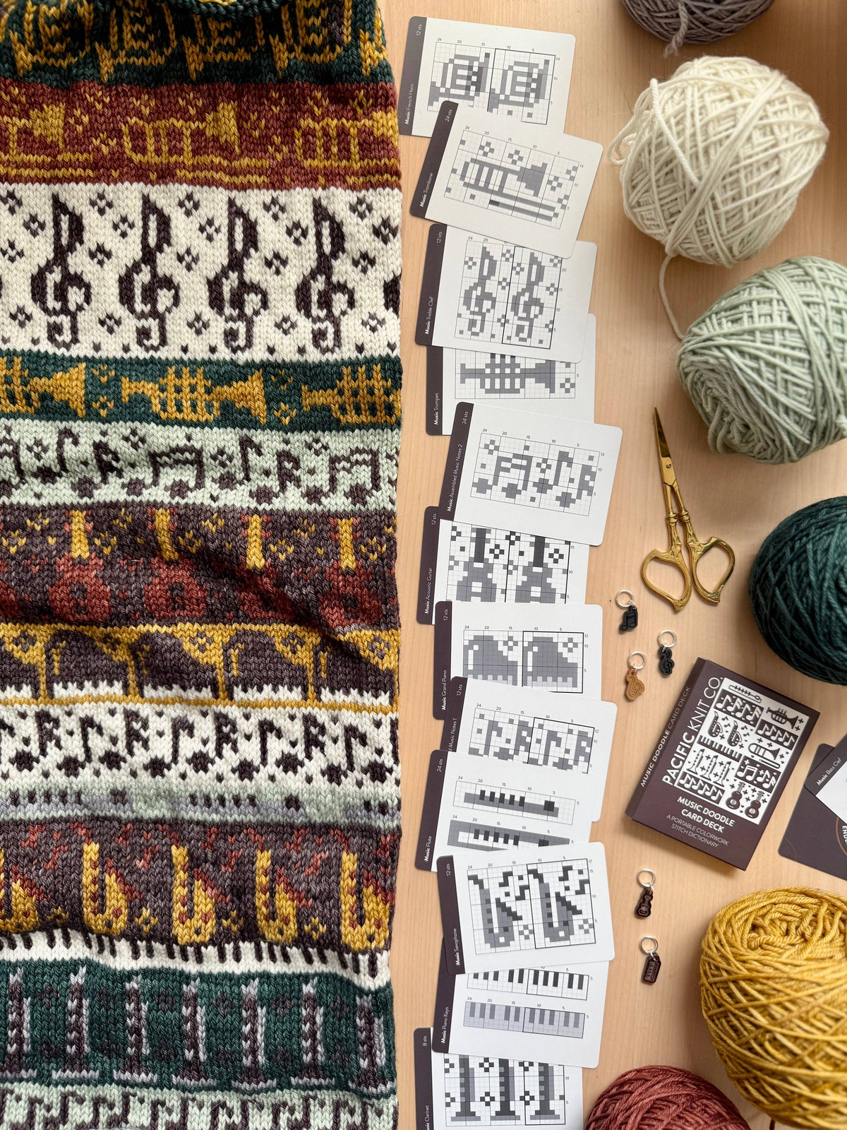 Music Doodle Card Deck (Expansion Deck) by Pacific Knit Co