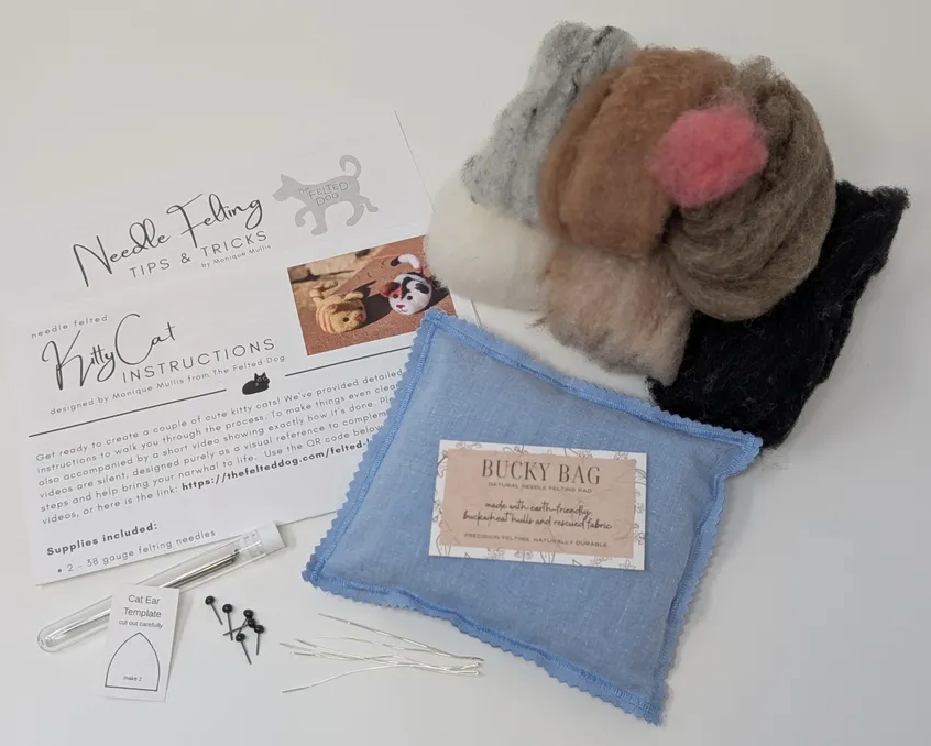 Kitty Cats Needle Felting Kit