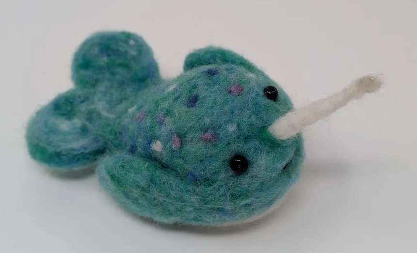 Narwhal Needle Felting Kit