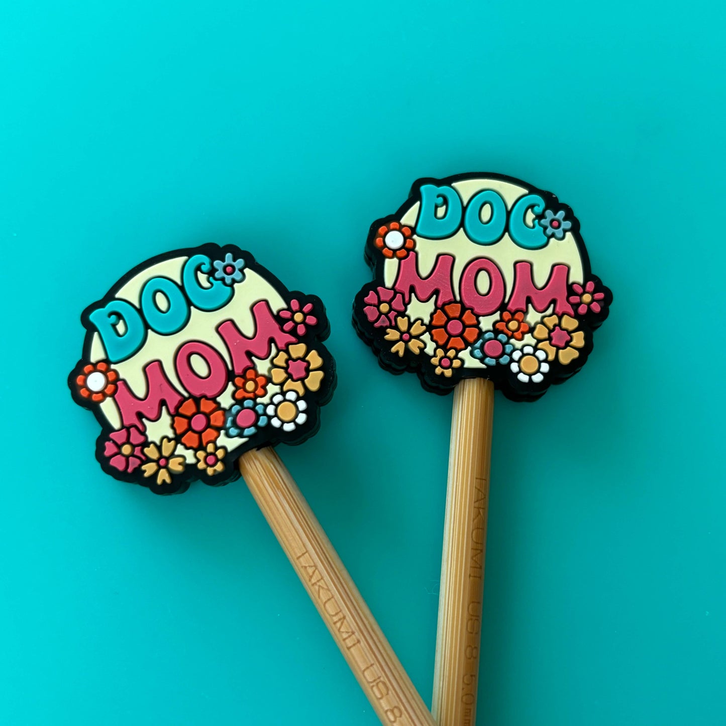 Knitting Needle Point Protectors - Dog Mom v2