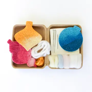 Mini Christmas Bauble Felting Craft Kit