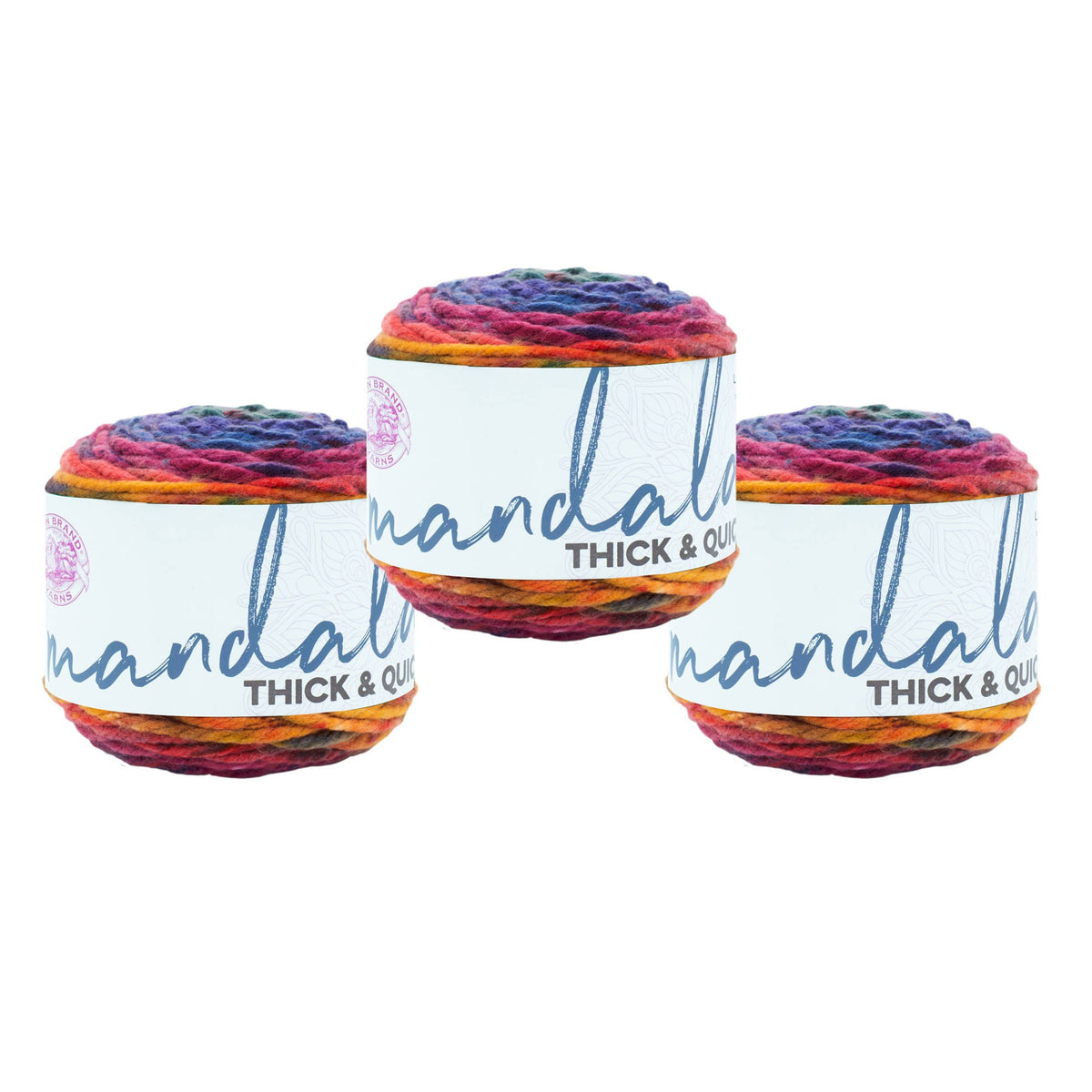 Lion Brand Yarn Mandala Thick & Quick 3 Pack