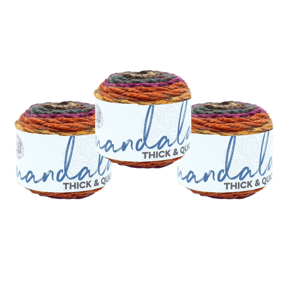 Lion Brand Yarn Mandala Thick & Quick 3 Pack