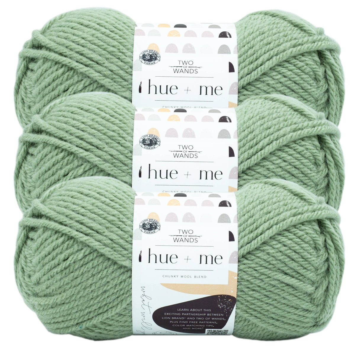Lion Brand Yarn Hue+Me 3 Pack