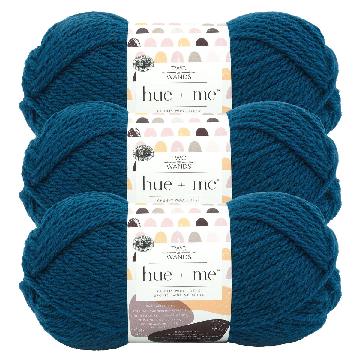 Lion Brand Yarn Hue+Me 3 Pack