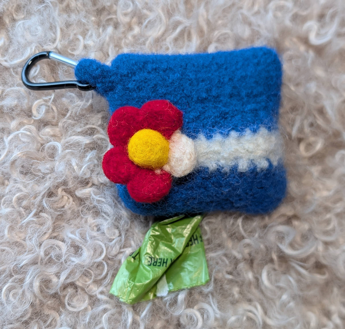 Colorado Flag Felted Dog Walking Bag