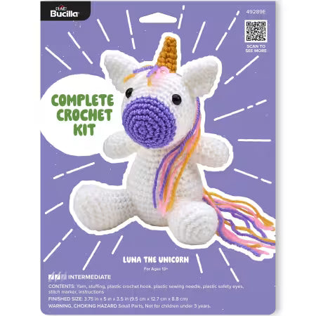 Bucilla Amigurumi Crochet Kit - Luna the Unicorn