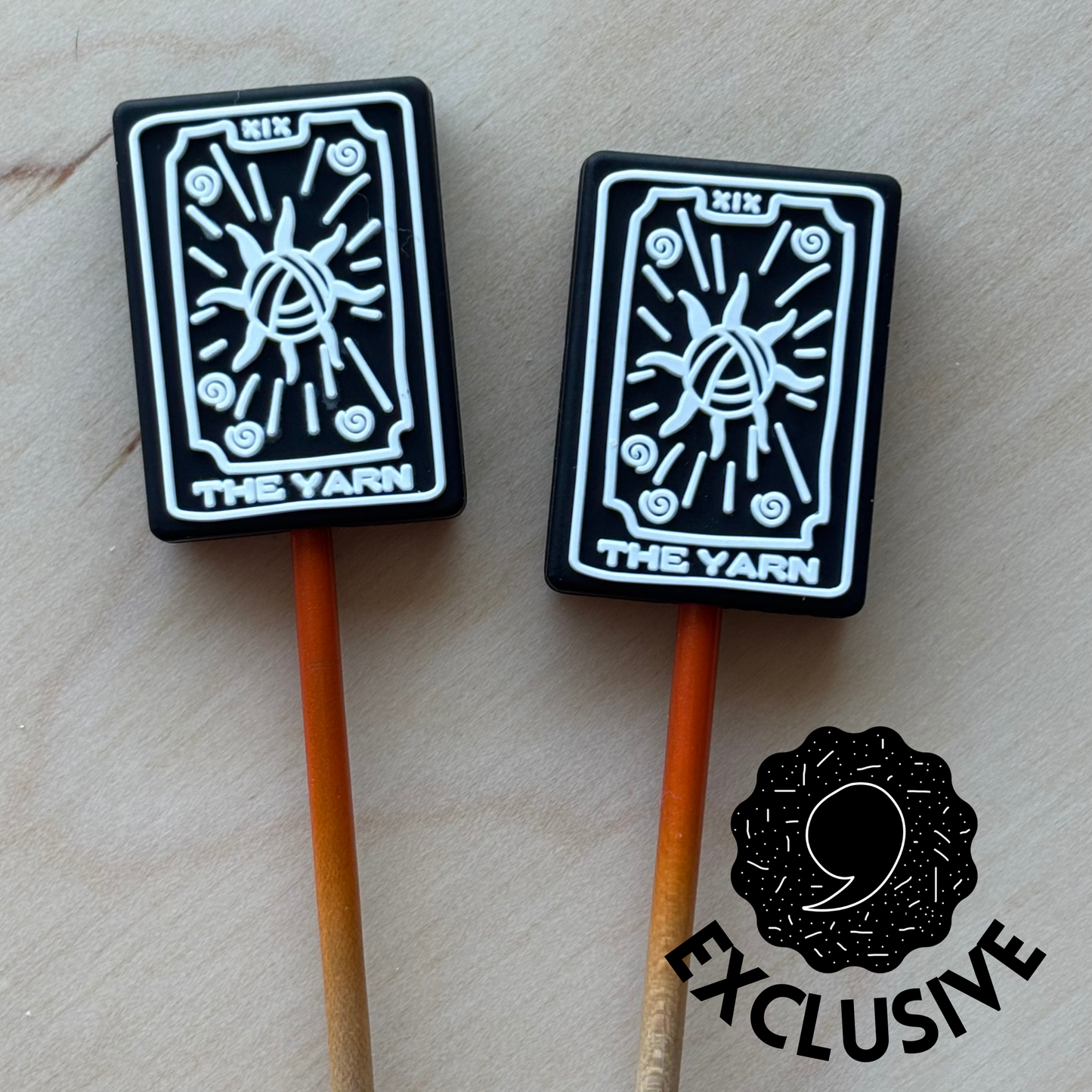 *Exclusive* Knitting Needle Point Protector Yarn Tarot Sun