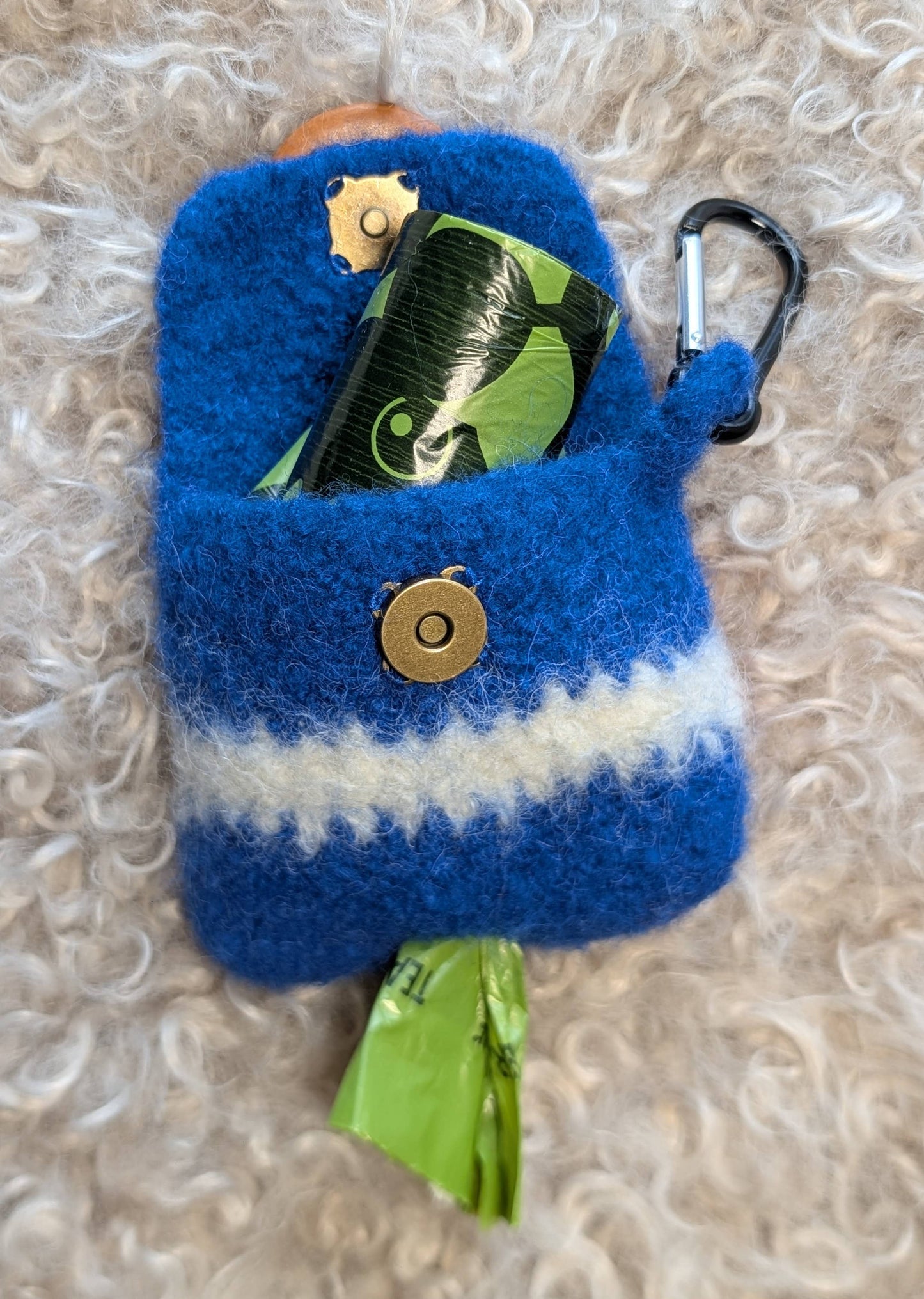 Colorado Flag Felted Dog Walking Bag