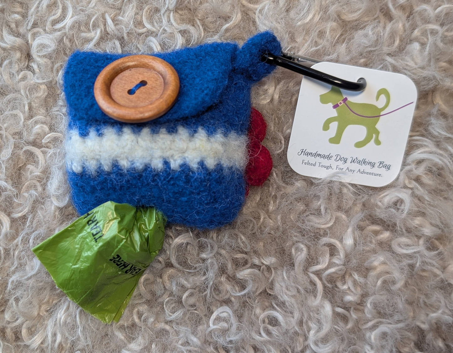 Colorado Flag Felted Dog Walking Bag