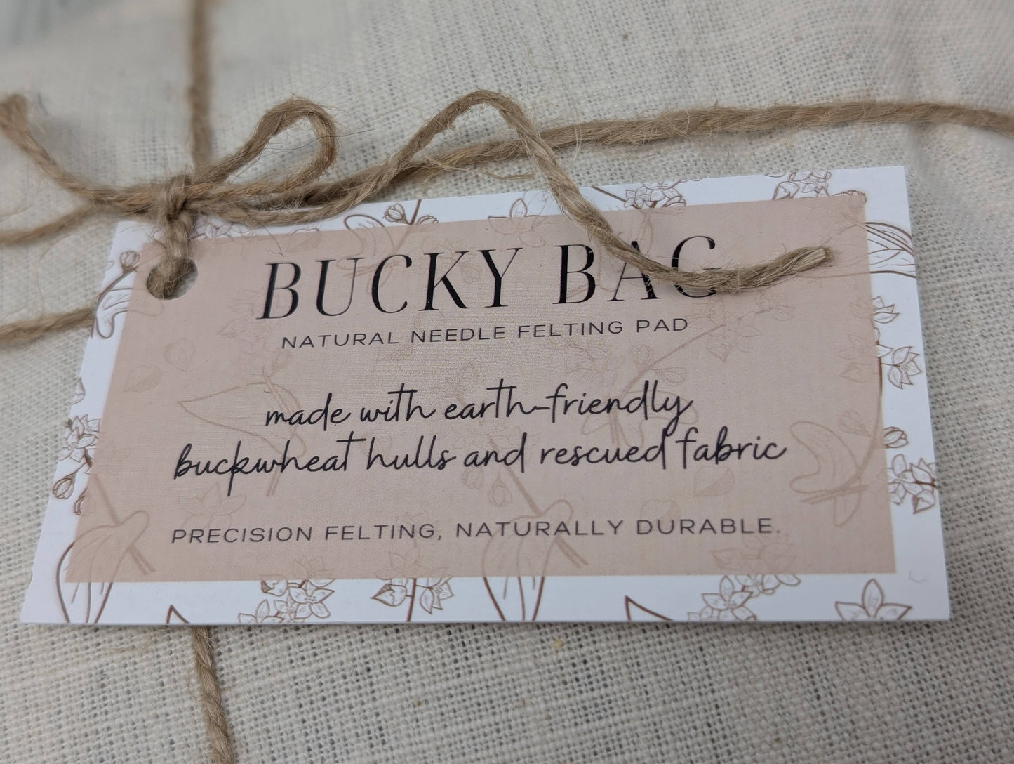 "Bucky Bags" Natural Needle Felting Pad