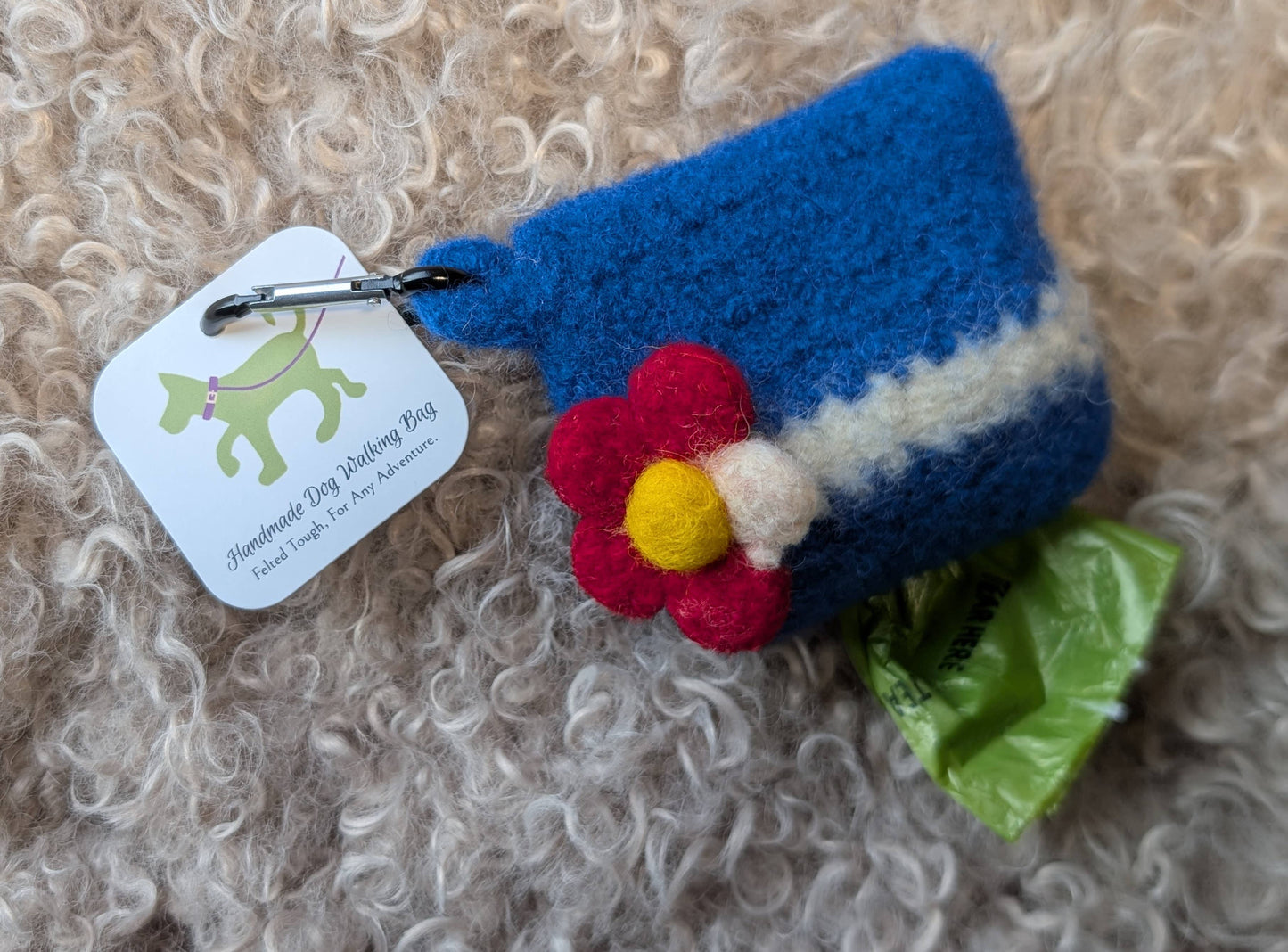 Colorado Flag Felted Dog Walking Bag