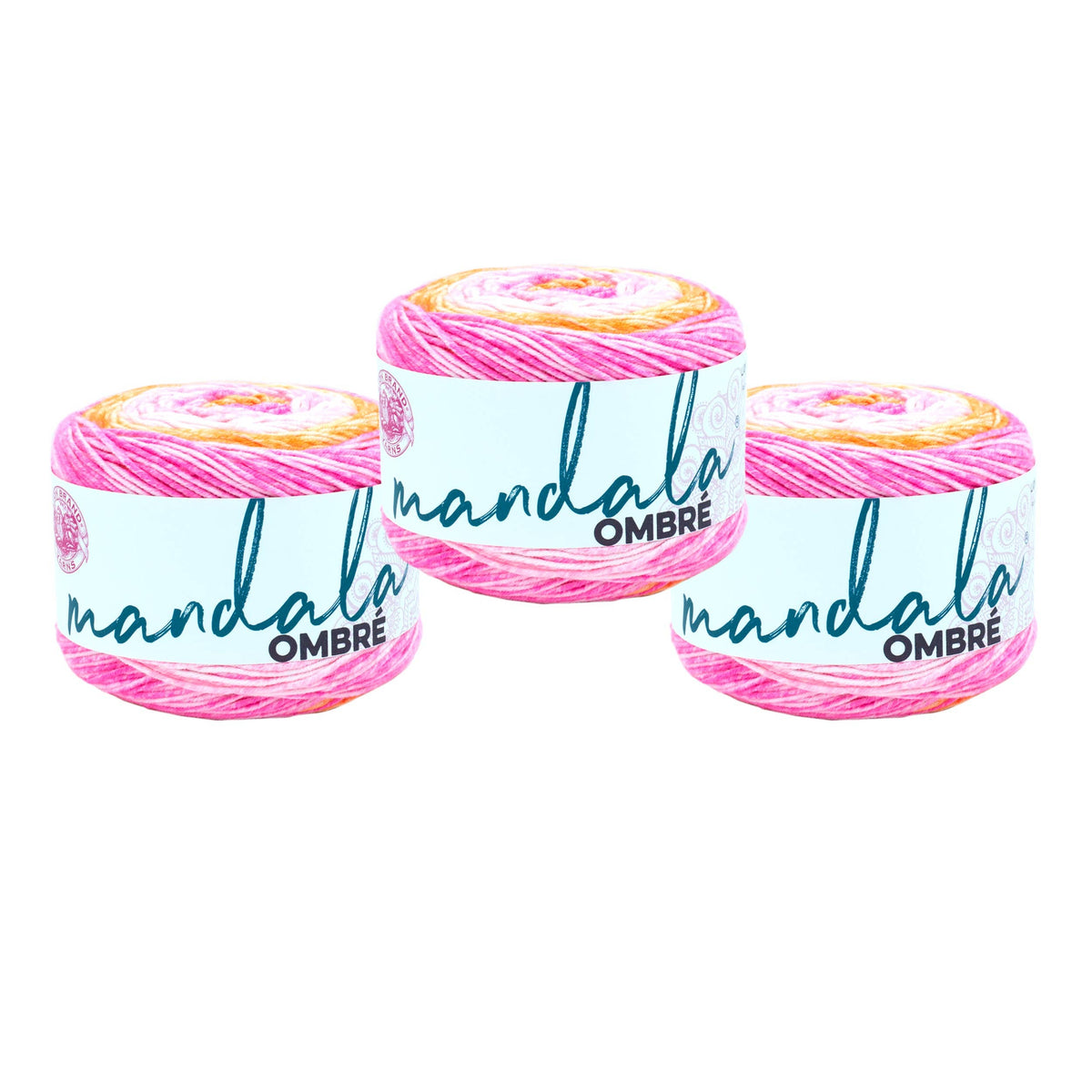 Lion Brand Yarn Mandala Ombre 3 Pack