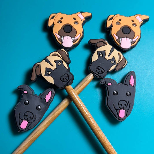 Knitting Needle Point Protectors  - Various Dog Breeds