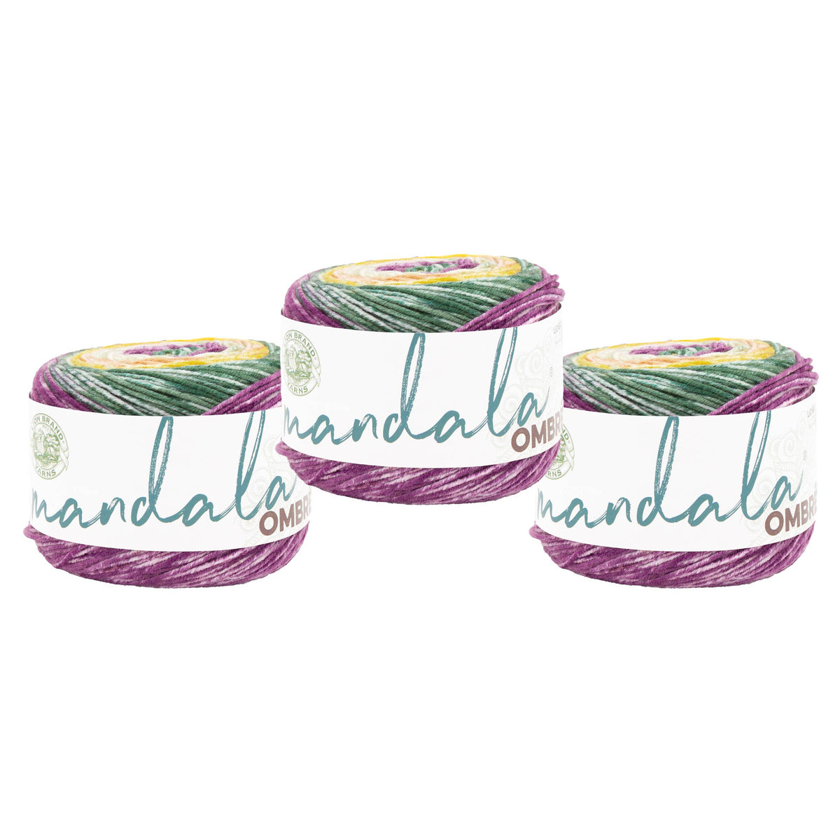 Lion Brand Yarn Mandala Ombre 3 Pack