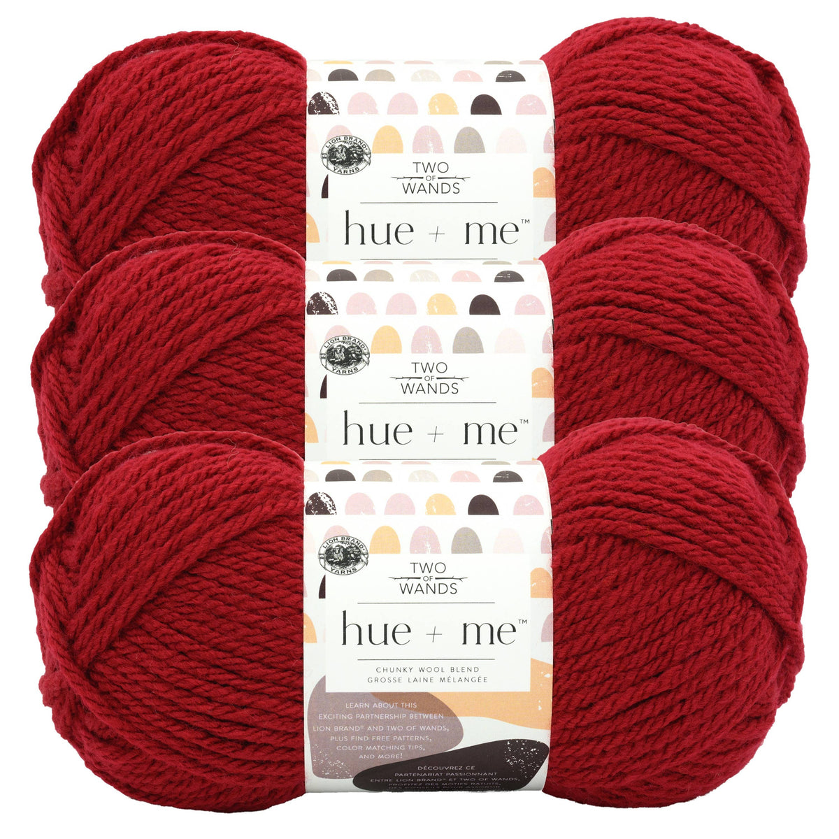 Lion Brand Yarn Hue+Me 3 Pack