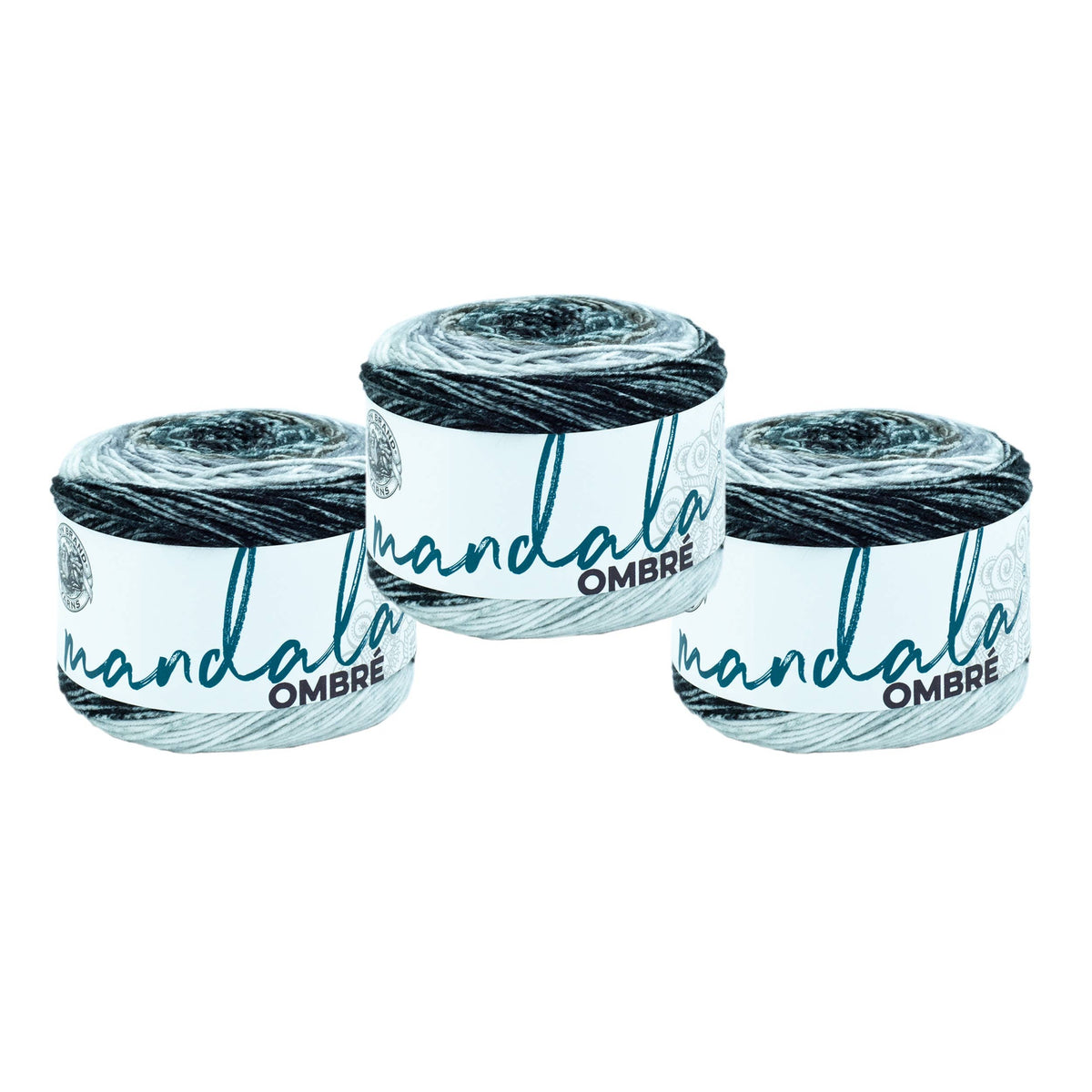 Lion Brand Yarn Mandala Ombre 3 Pack