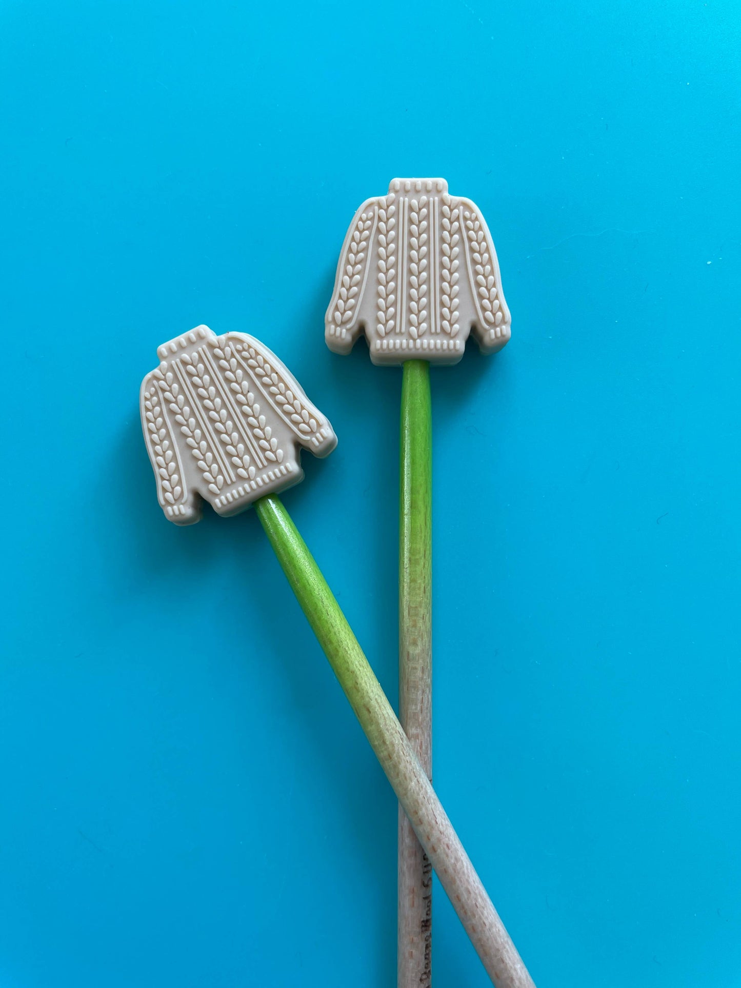 Knitting Needle Point Protectors - Realistic Knit Sweater