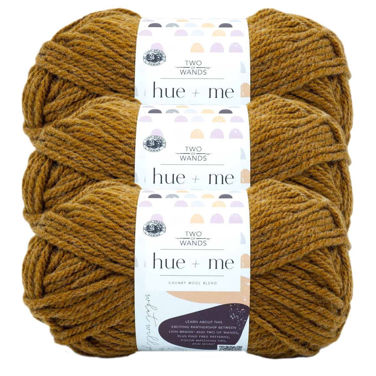 Lion Brand Yarn Hue+Me 3 Pack