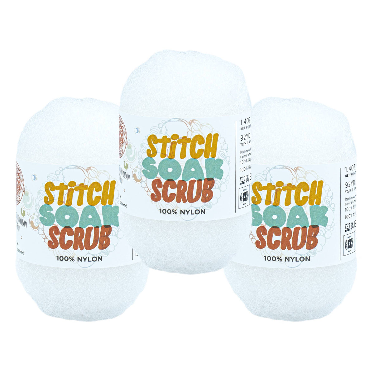 Lion Brand Yarn Stitch Soak Scrub 3 Pack