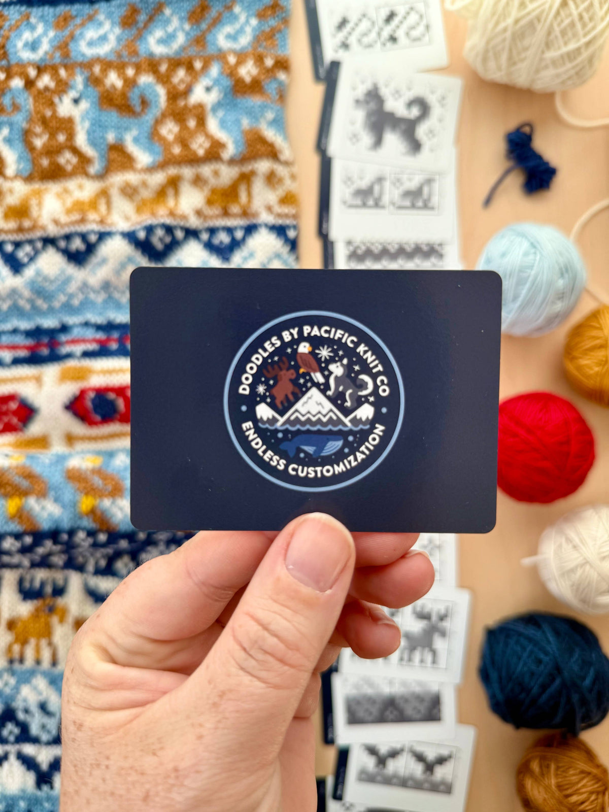 Alaska Doodle Card Deck (Destination Foil Pack) by Pacific Knit Co