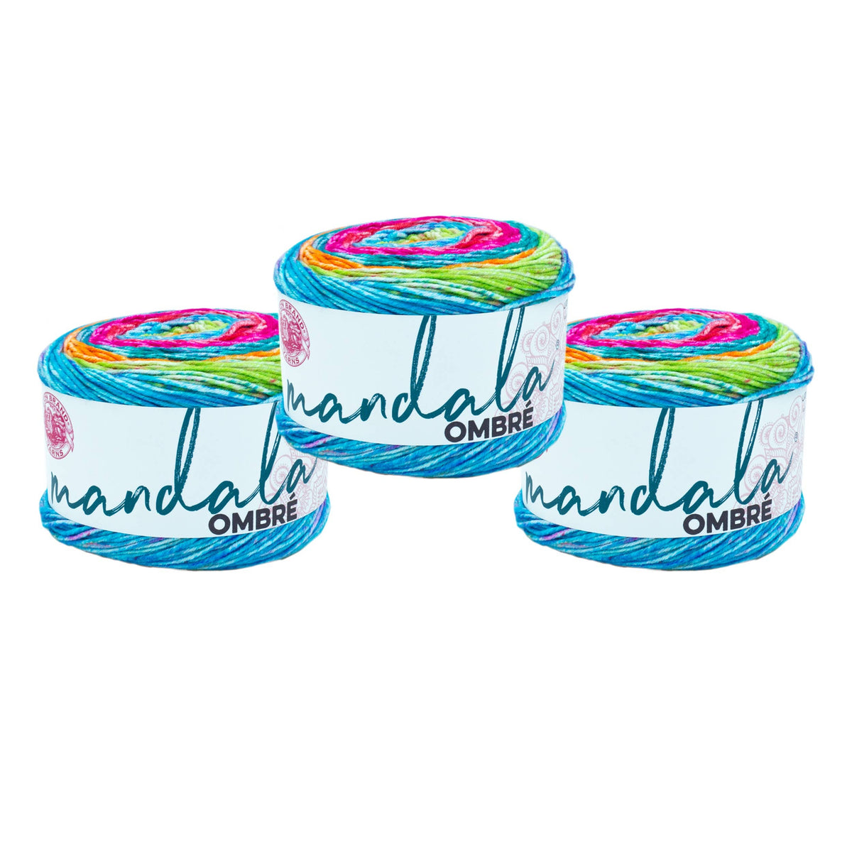 Lion Brand Yarn Mandala Ombre 3 Pack