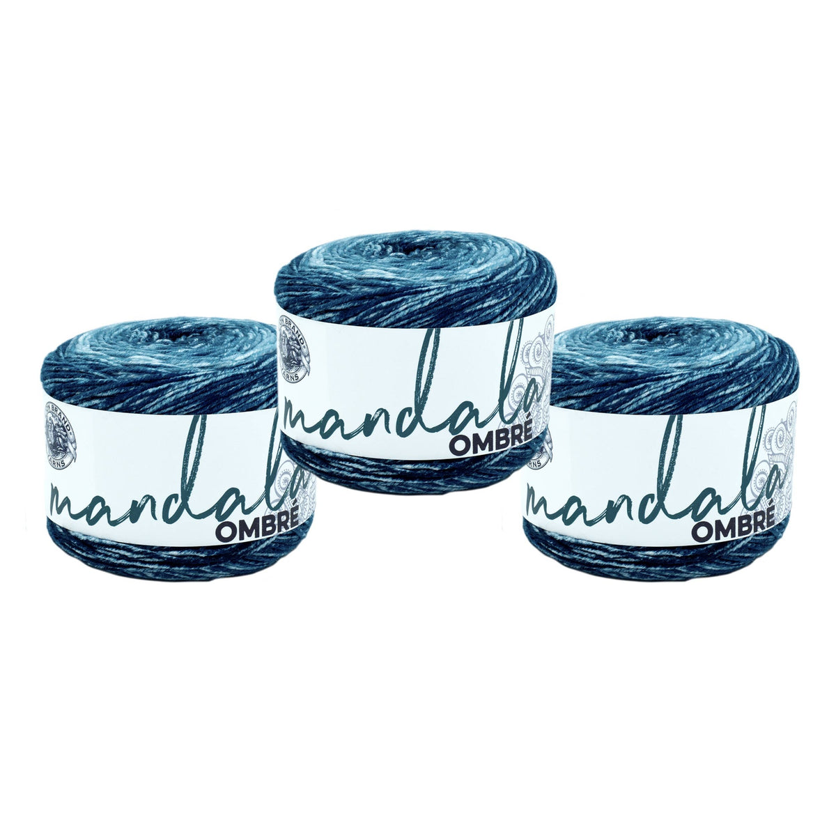 Lion Brand Yarn Mandala Ombre 3 Pack