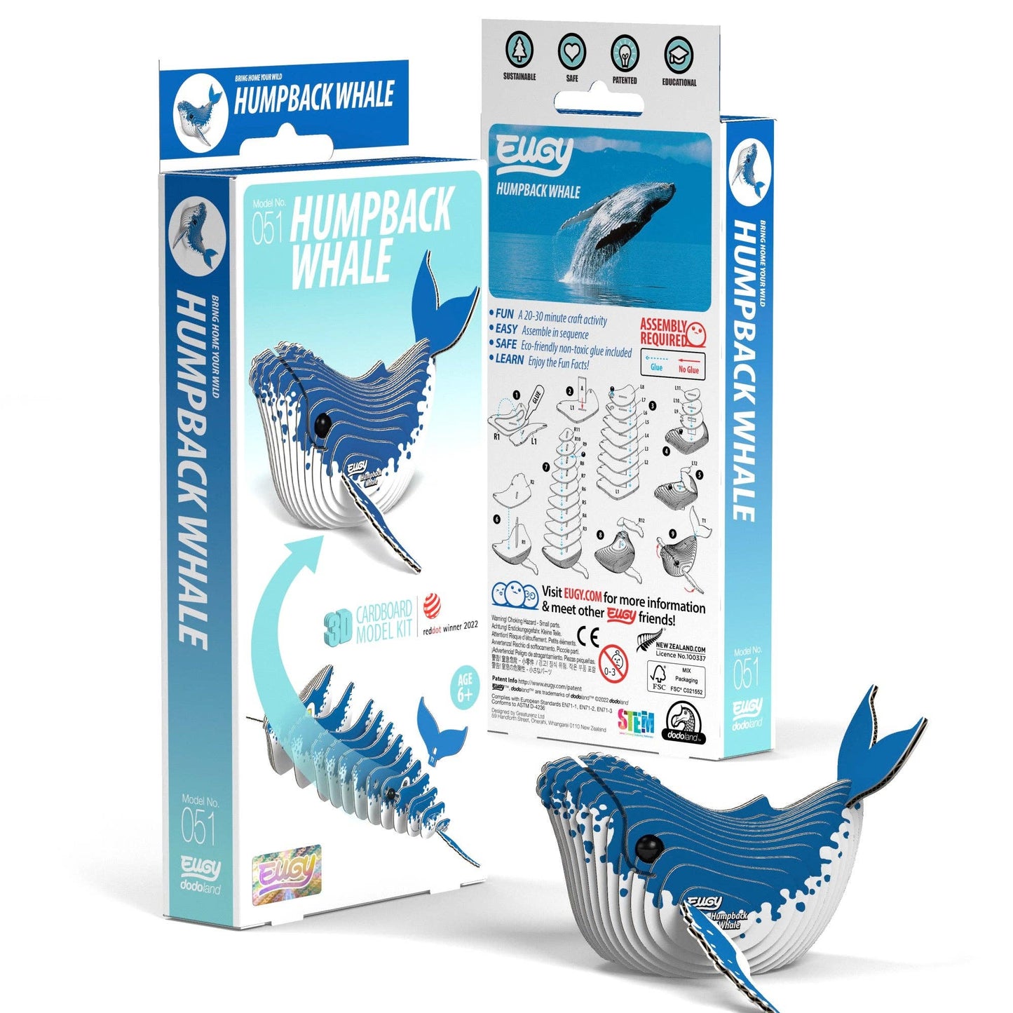 EUGY Humpback Whale 3D Puzzle