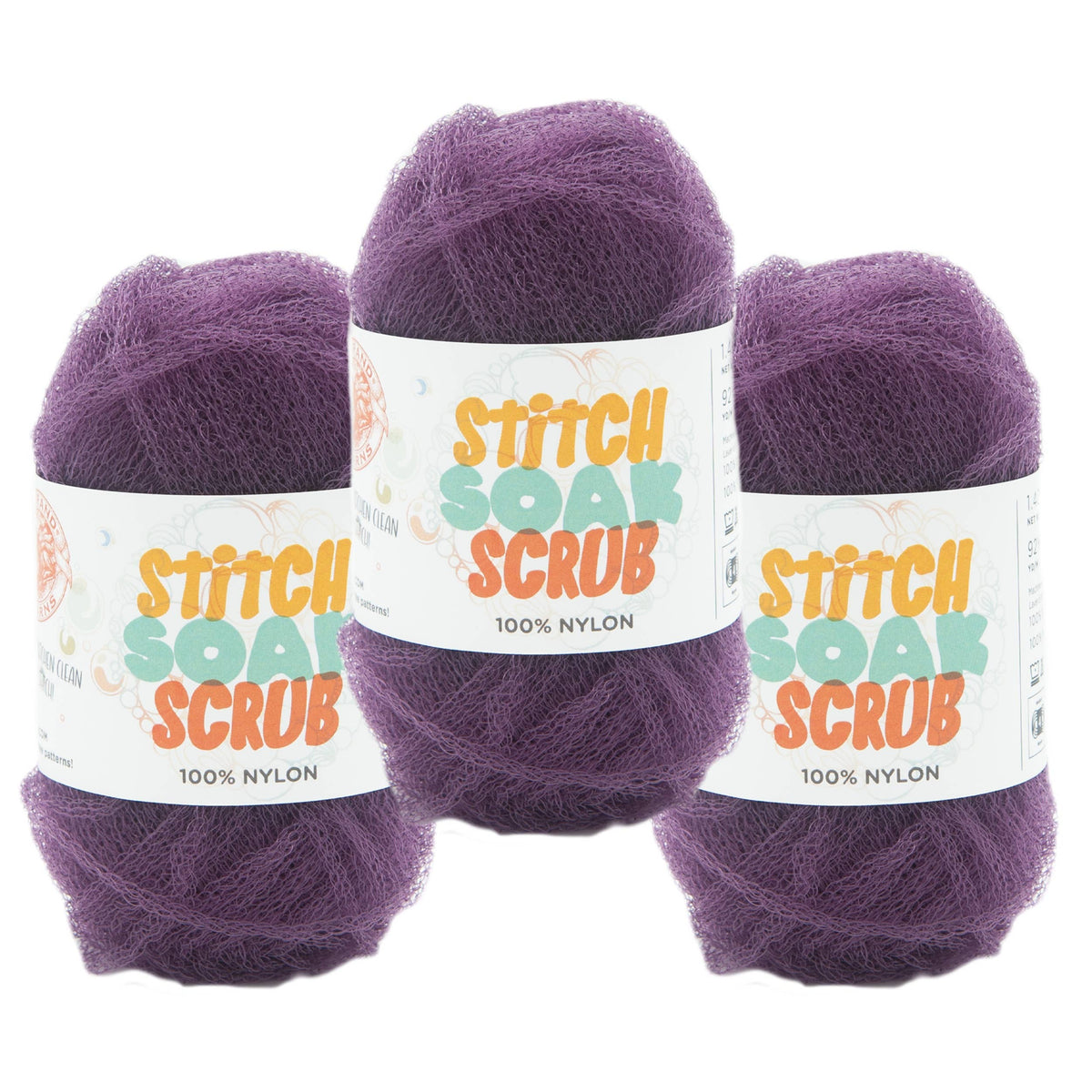 Lion Brand Yarn Stitch Soak Scrub 3 Pack
