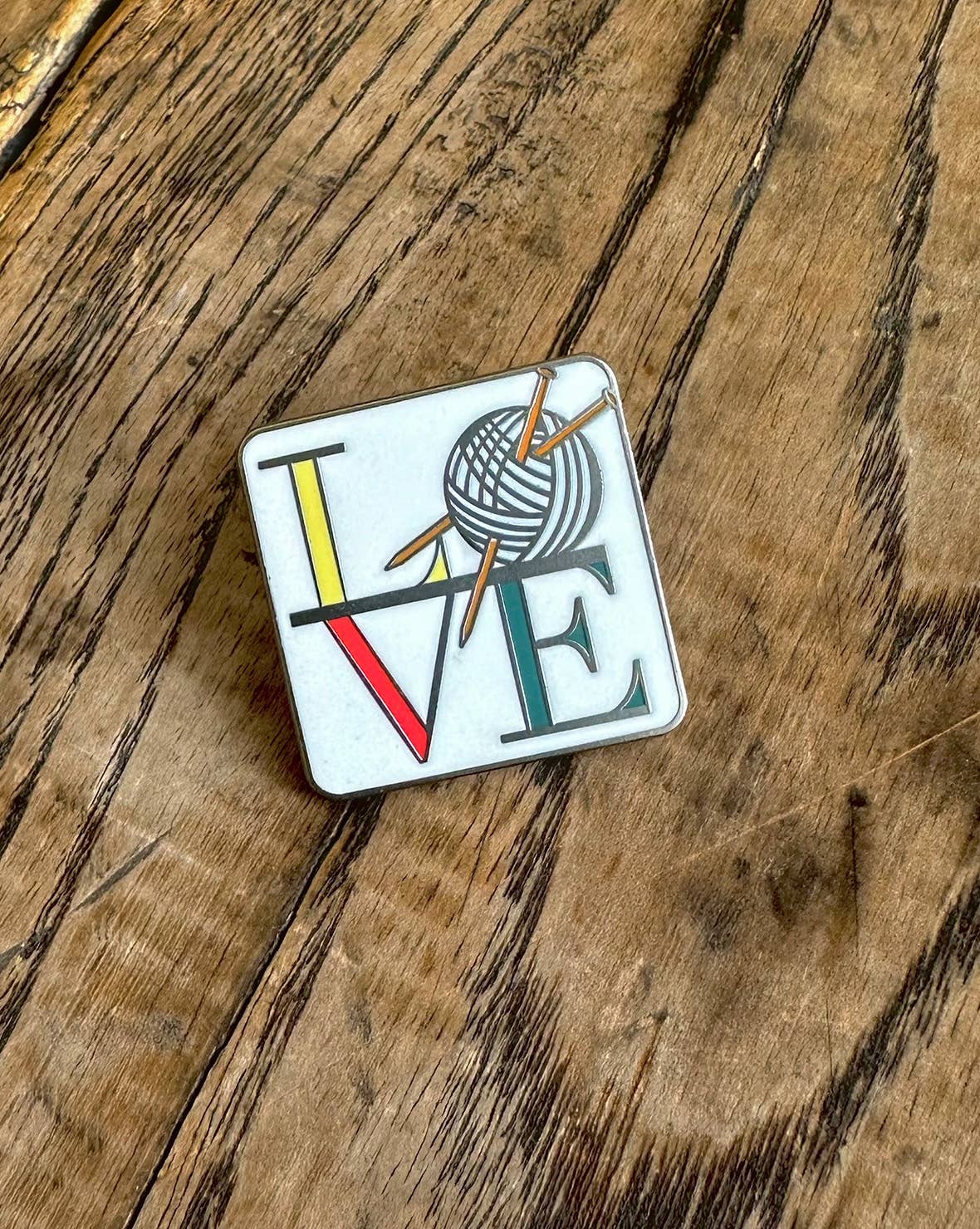 Hard Enamel Knitting Pins