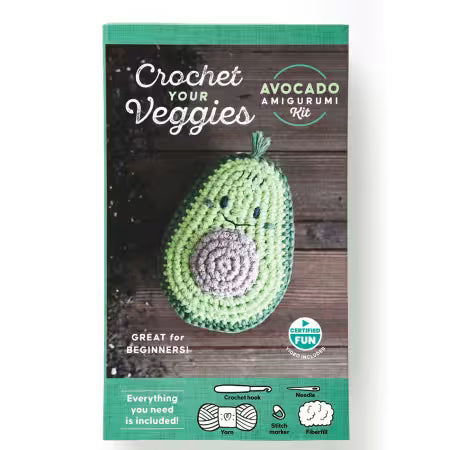 Crochet Your Veggies Amigurumi Kit - Avocado