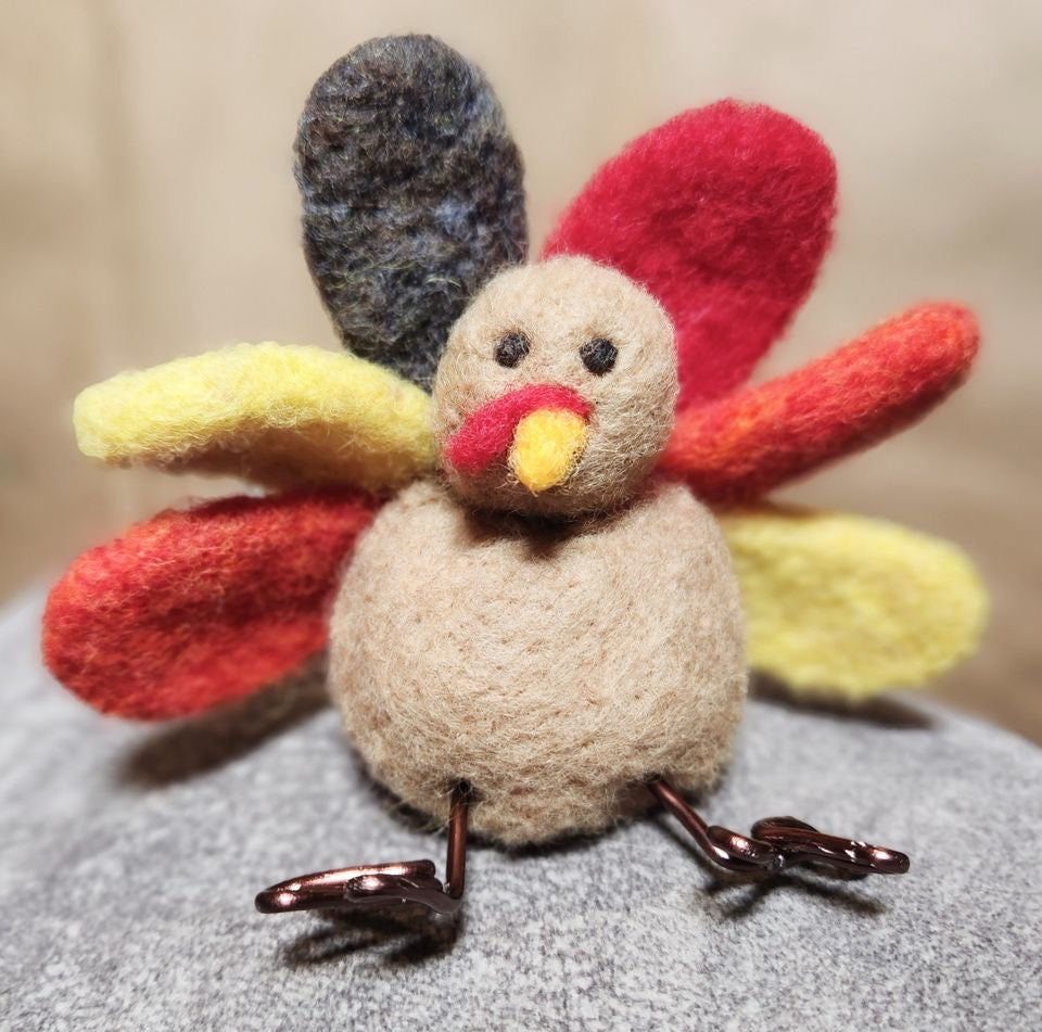 Needle Felting Turkey Class - November 12, 5PM-7PM