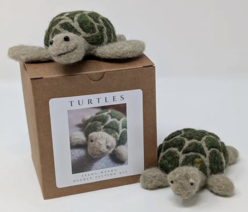 Teeny-Weeny Turtles Needle Felting Kit
