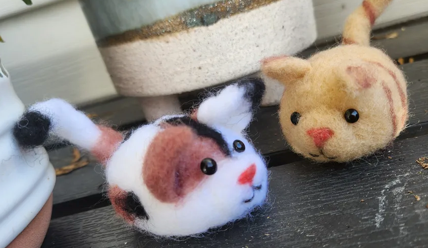 Kitty Cats Needle Felting Kit