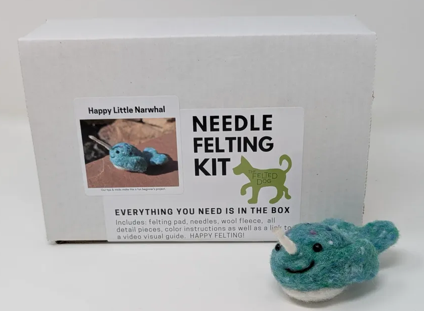 Narwhal Needle Felting Kit
