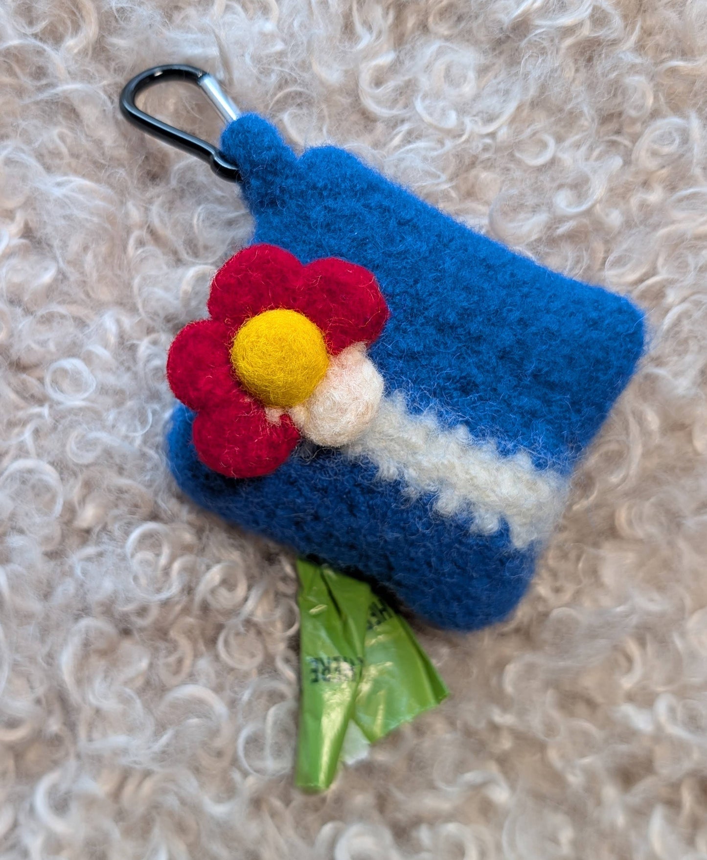 Colorado Flag Felted Dog Walking Bag