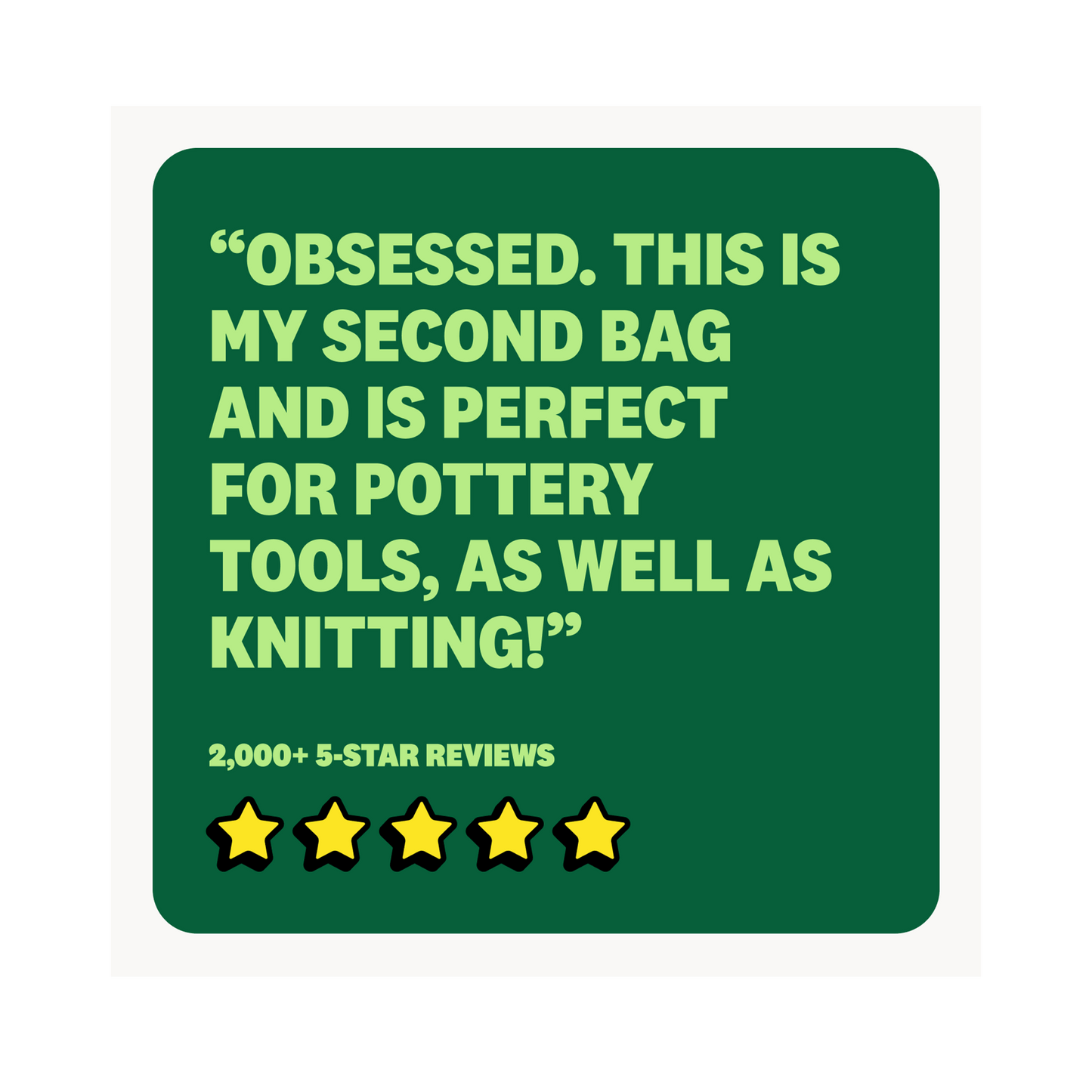 Soolla Studio Bag, Cinnamon, Pottery Tool Bag