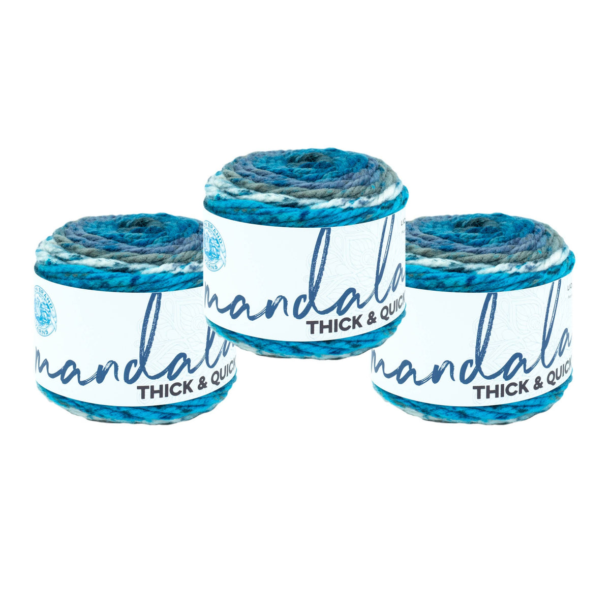 Lion Brand Yarn Mandala Thick & Quick 3 Pack