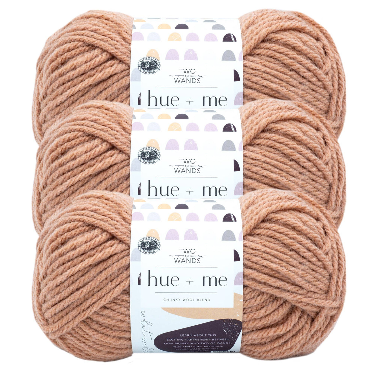 Lion Brand Yarn Hue+Me 3 Pack