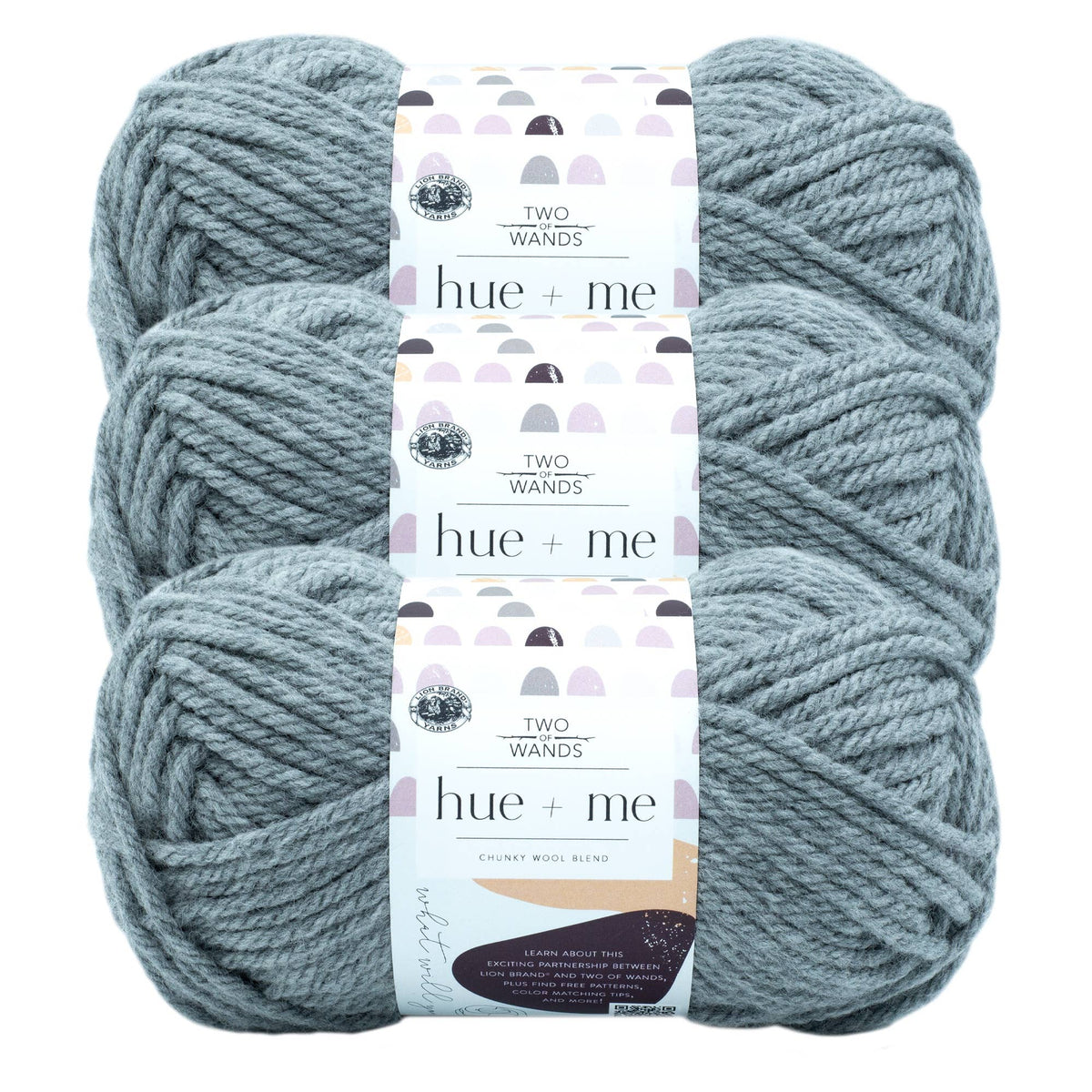 Lion Brand Yarn Hue+Me 3 Pack