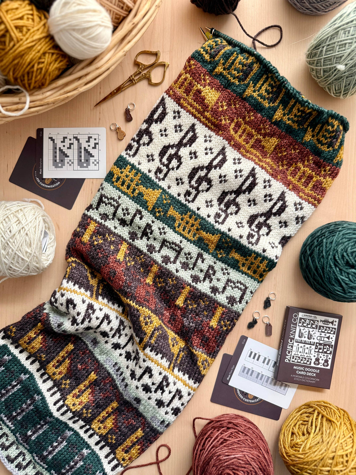 Music Doodle Card Deck (Expansion Deck) by Pacific Knit Co