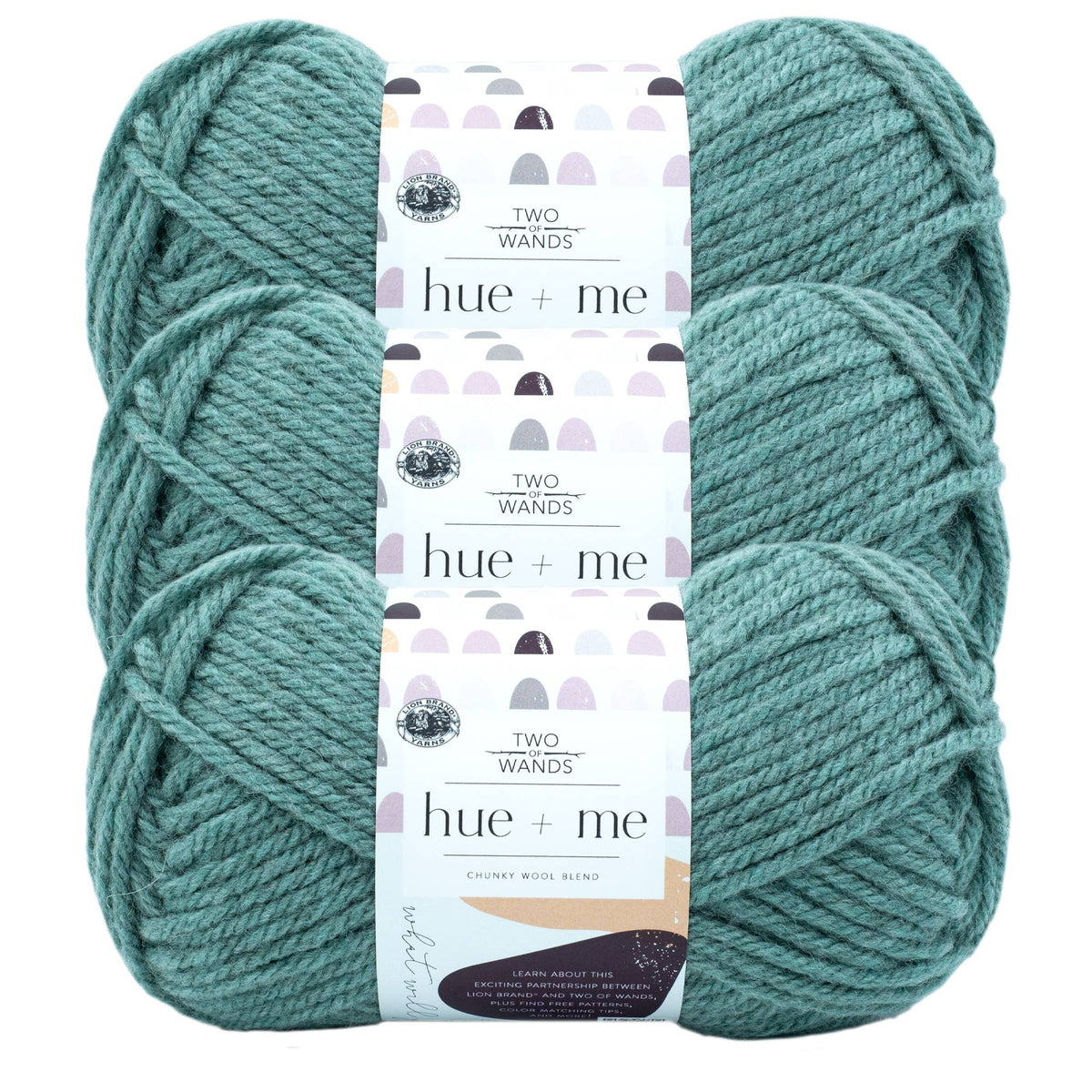Lion Brand Yarn Hue+Me 3 Pack
