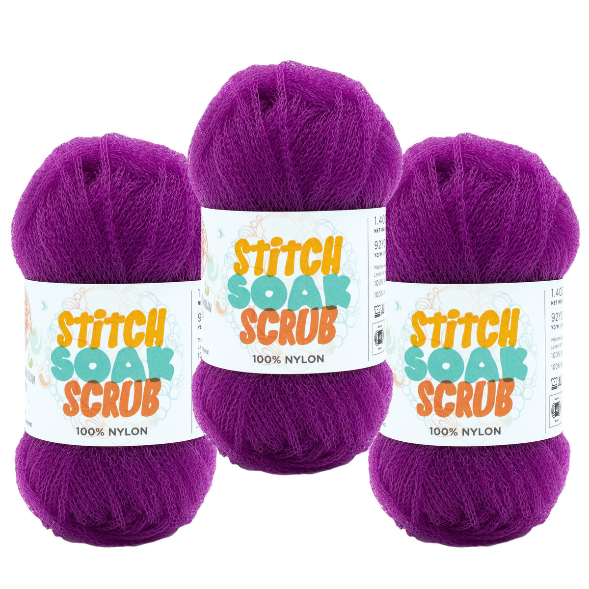 Lion Brand Yarn Stitch Soak Scrub 3 Pack