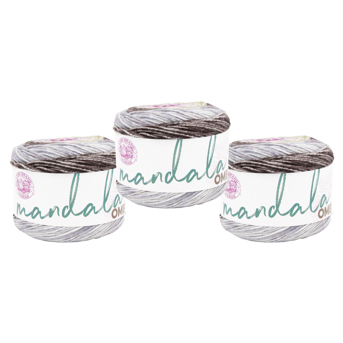 Lion Brand Yarn Mandala Ombre 3 Pack