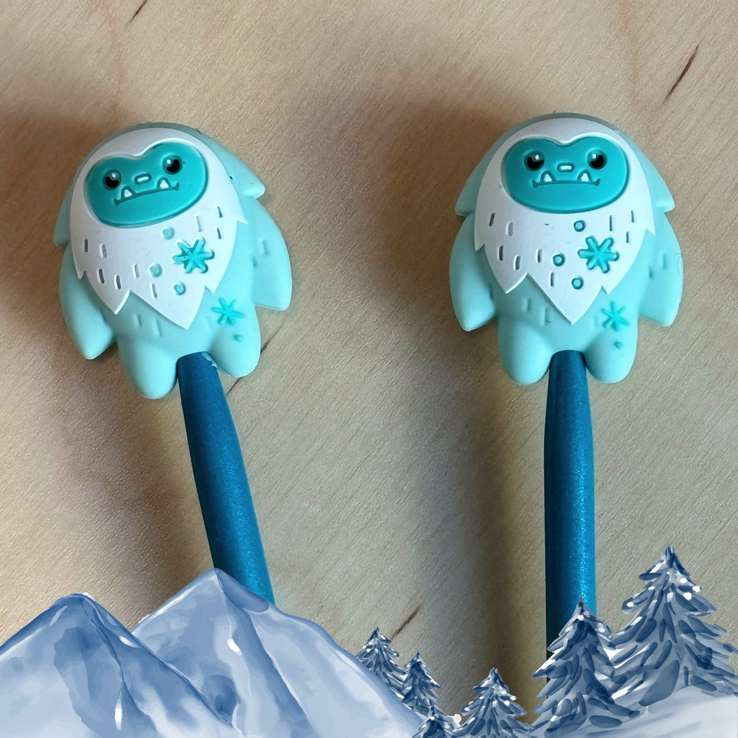 Knitting Needle Point Protectors - 3D Yeti