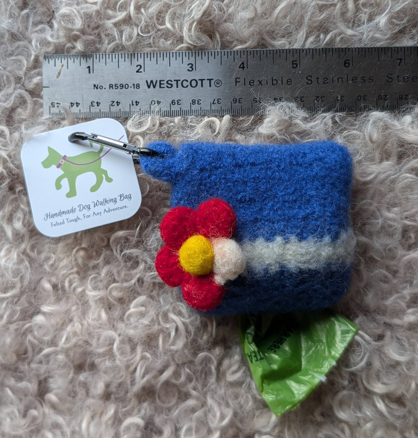 Colorado Flag Felted Dog Walking Bag