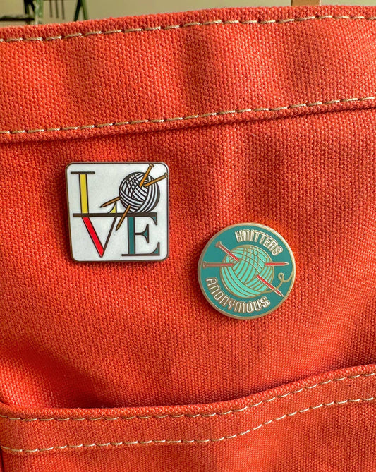 Hard Enamel Knitting Pins