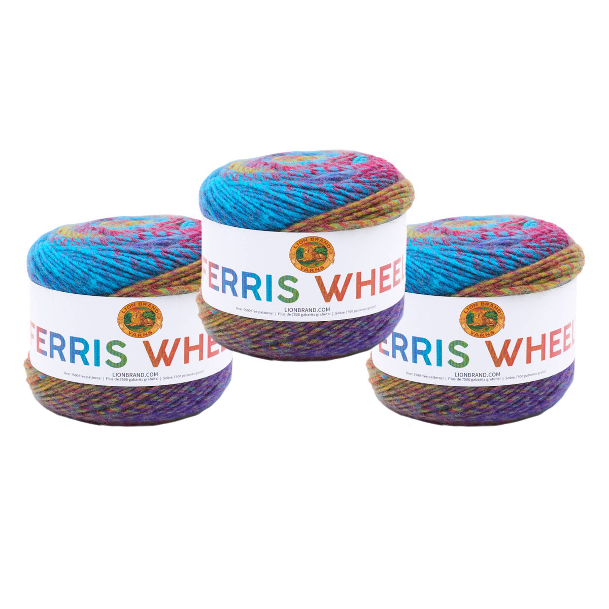 Lion Brand Yarn Ferris Wheel 3 Pack