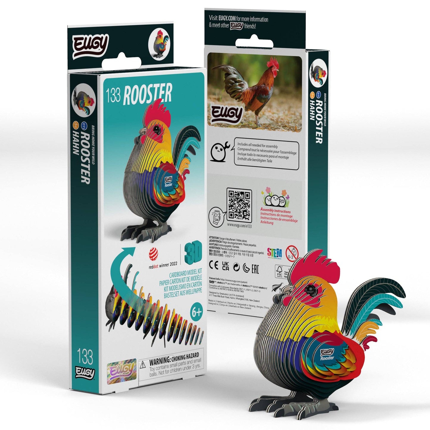 EUGY Rooster 3D Puzzle
