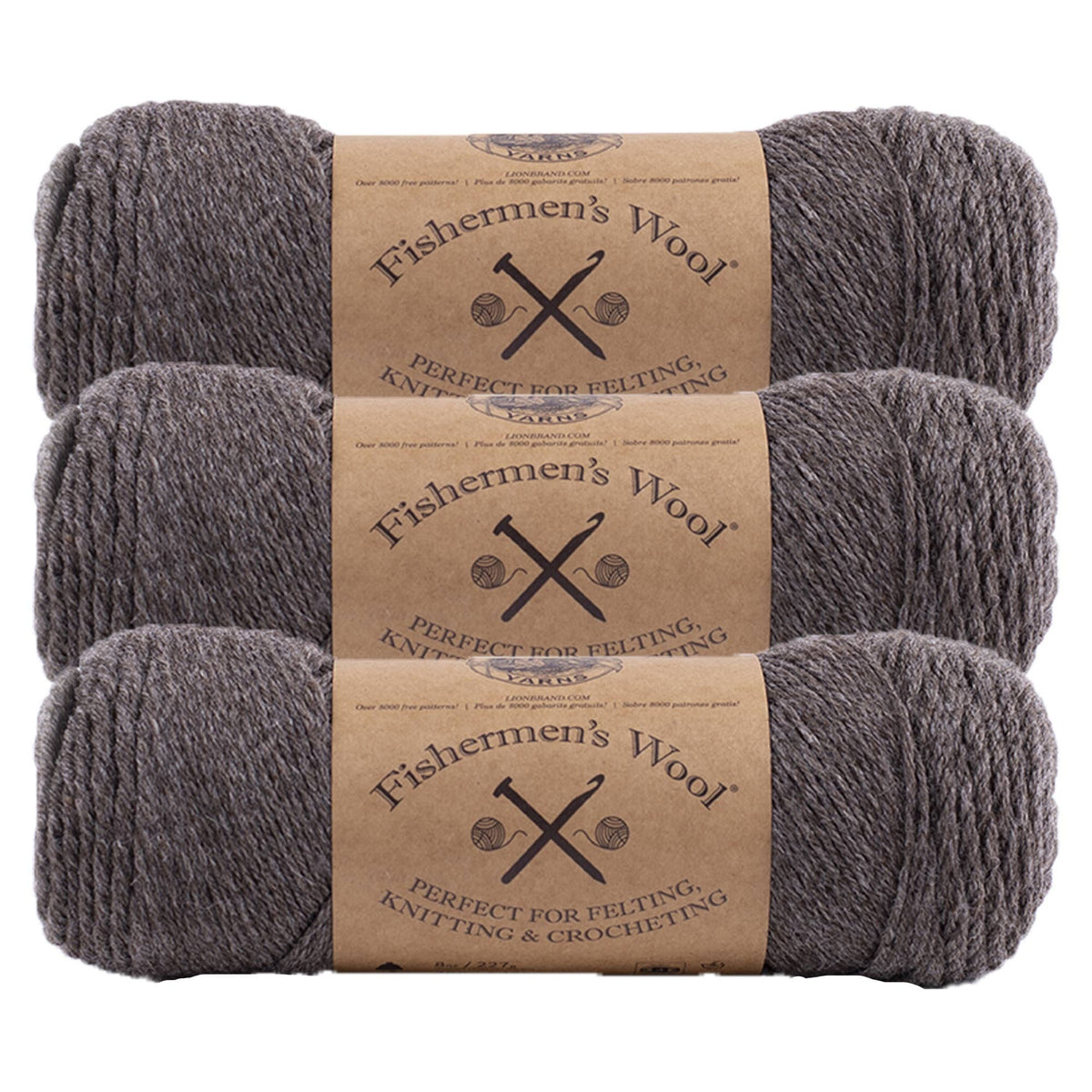 Lion Brand Yarn Fishermen's Wool 3 Pack